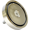 Round Neodymium Fishing Magnet with Countersunk Hole and Eyebolt, 500 LBS pull