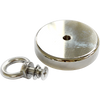 Round Neodymium Fishing Magnet with Countersunk Hole and Eyebolt, 500 LBS pull