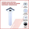 Shower Head Arm Wall Connector Square Bathroom Rainforest ShowerHead
